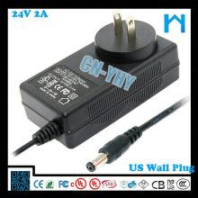 24V 2A Wandmontierter Adapter 48W Schaltnetzteil